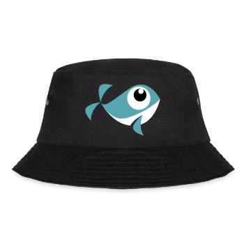 comic whale - Bucket Hat - black - Front - Lela (165cm)