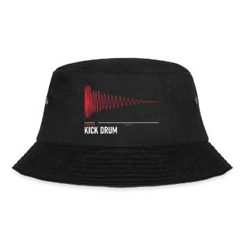 Kick Drum - キックドラム - Bucket Hat - Schwarz - Vorne - Lela (165cm)