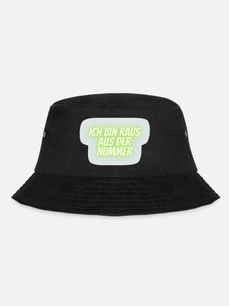 ich bin raus aus der Nummer - Bucket Hat - Schwarz