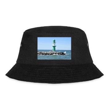 Molenfeuer im Hafen von Warnemünde - Bucket Hat - Schwarz - Vorne - Lela (165cm)