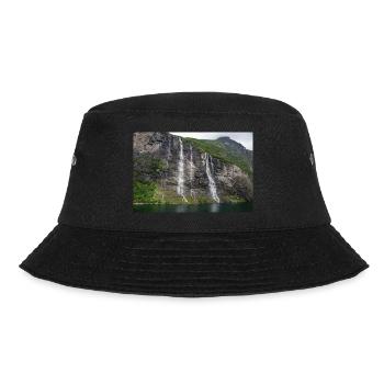 Seven Sisters Waterfall Norway Geiranger - Bucket Hat - Schwarz - Vorne - Lela (165cm)