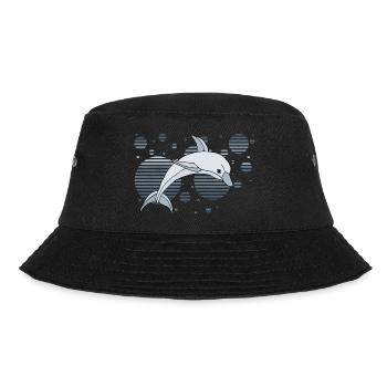 Delfin - Bucket Hat - Schwarz - Vorne - Lela (165cm)