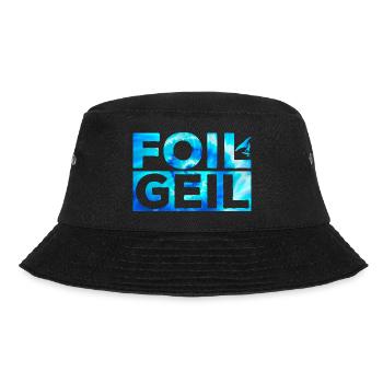 Wing Foiling Surf Surfing Surfer Foil Geil - Bucket Hat - Schwarz - Vorne - Lela (165cm)