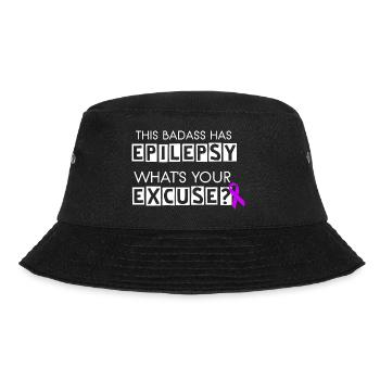 This Badass Has Epilepsy - Bucket Hat - black - Front - Lela (165cm)