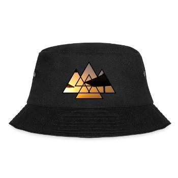 T-Shirt Triangle Umbrellas Gift Holiday - Bucket Hat - black - Front - Lela (165cm)