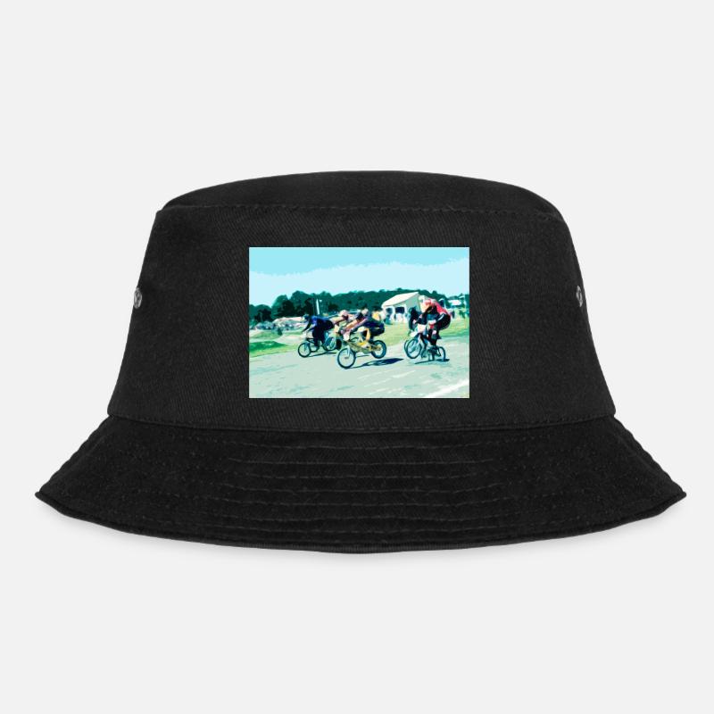 BMX-Rennen - Bucket Hat - Schwarz