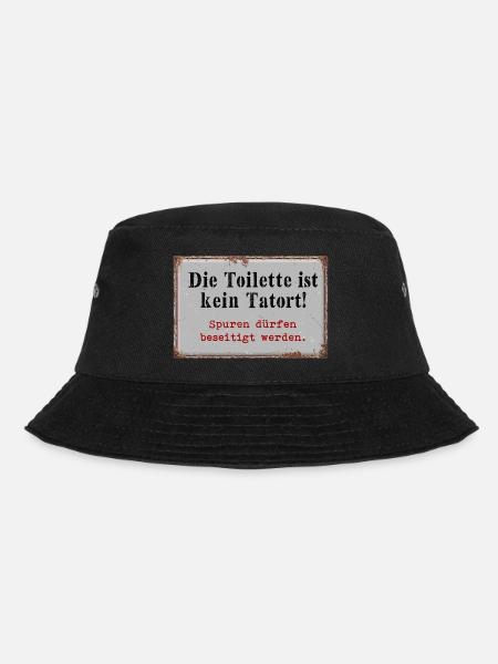 Die Toilette ist kein Tatort - Bucket Hat - Schwarz