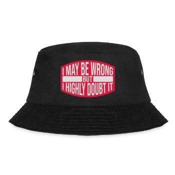 I may be wrong - Bucket Hat - black - Front - Lela (165cm)