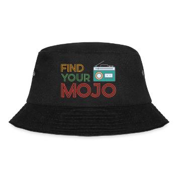 Finden Sie Ihre Mojo Colourful Violet Pink Retro Schriftart - Bucket Hat - Schwarz - Vorne - Lela (165cm)
