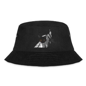 Die seltsame Katze - Bucket Hat - Schwarz - Vorne - Lela (165cm)