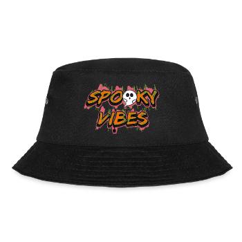 Sweet Ghosts Halloween Sayings Spooky Vibes - Bucket Hat - black - Front - Lela (165cm)