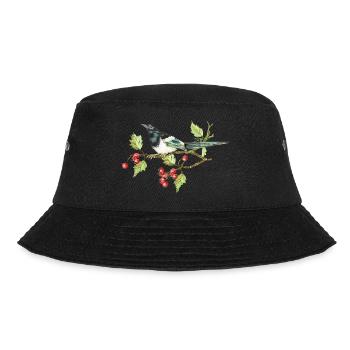 Bunter Vogel - Bucket Hat - Schwarz - Vorne - Lela (165cm)