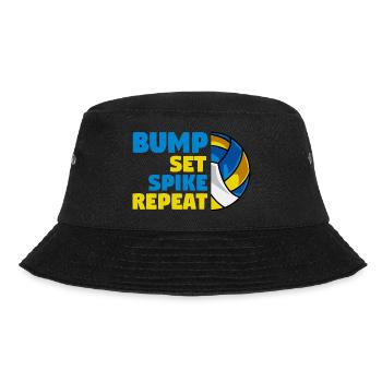 Volleyball Volleyball-Team Spieler Trainer - Bucket Hat - Schwarz - Vorne - Lela (165cm)