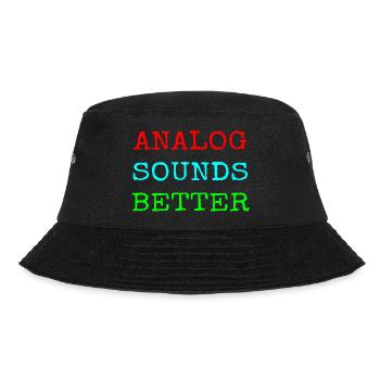 Analog Sound Better - Bucket Hat - Schwarz - Vorne - Lela (165cm)