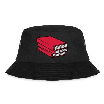 3 Books Stack Design - Bucket Hat - black - Front - Lela (165cm)