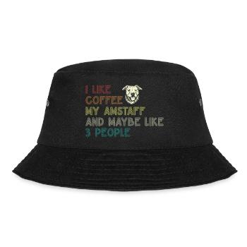 American Staffordshire Bull Terrier Staffy Dog - Bucket Hat - black - Front - Lela (165cm)