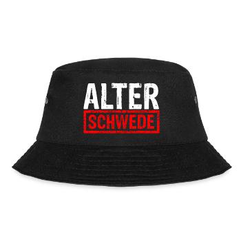 Alter Schwede Lustiger Ausdruck Design Spruch für - Bucket Hat - Schwarz - Vorne - Lela (165cm)