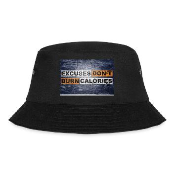 Les excuses ne brûlent pas de calories en disant lettrage - Bob - noir - Devant - Lela (165cm)