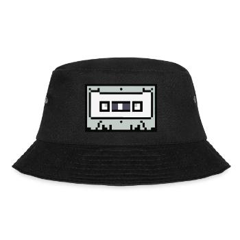 Cassette Idée cadeau rétro pixélisée - Bob - noir - Devant - Lela (165cm)