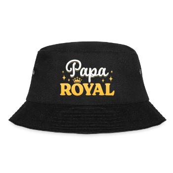 Königlicher Papa Mann Vatertag - Bucket Hat - Schwarz - Vorne - Lela (165cm)