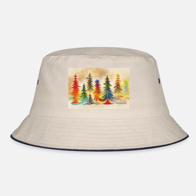 Artistic Christmas Tree Bucket Hat