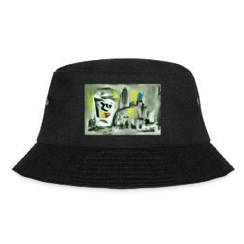 Abtaktes Bild -La ville coule - Bob - noir - Devant - Lela (165cm)