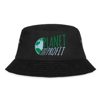 planet over profit Zitat - Bucket Hat - Schwarz - Vorne - Lela (165cm)