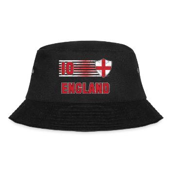 England Fußball Mannschaft - Bucket Hat - Schwarz - Vorne - Lela (165cm)