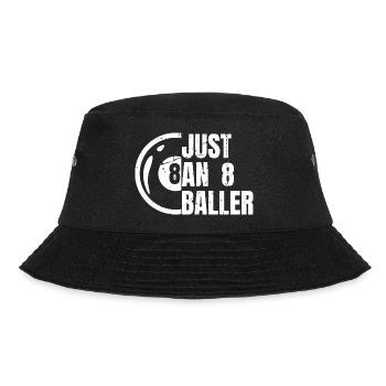 8 ball billiard players - Bucket Hat - black - Front - Lela (165cm)