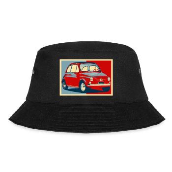 Voiture italienne 500 vintage - Bob - noir - Devant - Lela (165cm)