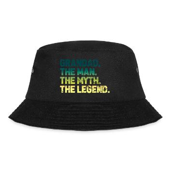 Opa der Mann der Mythos die Legende - Bucket Hat - Schwarz - Vorne - Lela (165cm)