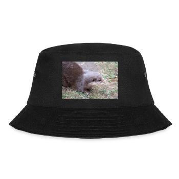 Asian small-clawed otter Zwergotter - Bucket Hat - Schwarz - Vorne - Lela (165cm)