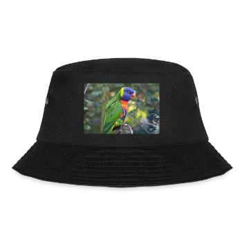 Rainbow lorikeet (Allfarblori, Trichoglossus) - Bucket Hat - black - Front - Lela (165cm)