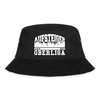 Aufsteiger 2023 Oberliga Aufstieg Fußball - Bucket Hat - Schwarz - Vorne - Lela (165cm)