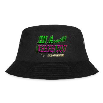 funny sayings birthday fruit cool fun go vegan - Bucket Hat - black - Front - Lela (165cm)