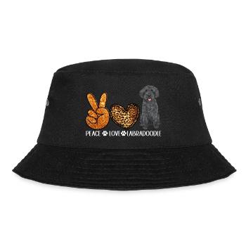 Labradoodle Dog - Bucket Hat - black - Front - Lela (165cm)
