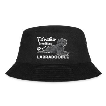 Labradoodle Dog - Bucket Hat - black - Front - Lela (165cm)