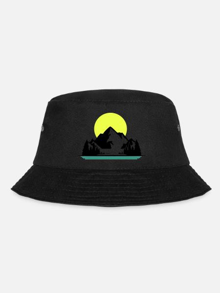 Mountains - Bucket Hat - Schwarz