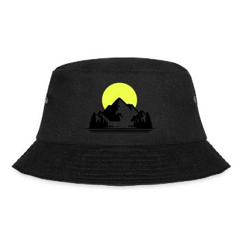 Mountains - Bucket Hat - Schwarz - Vorne - Lela (165cm)