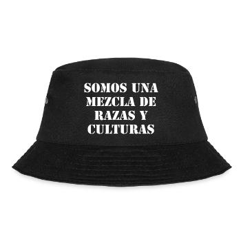 Latino Kultur Spruch in Spanisch - Bucket Hat - Schwarz - Vorne - Lela (165cm)