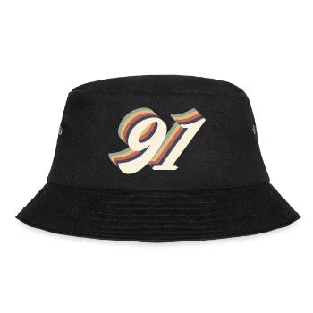 Jahrgang zum 91-jährigen Jubiläum - Bucket Hat - Schwarz - Vorne - Lela (165cm)