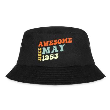 Groovy 70 Jahre alt genial seit Mai 1953 70. - Bucket Hat - Schwarz - Vorne - Lela (165cm)