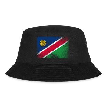 Namibia Falgge - Vintage Grunge - Bucket Hat - black - Front - Lela (165cm)