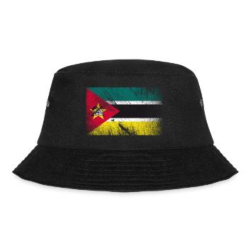 Drapeau du Mozambique - Grunge Vintage - Bob - noir - Devant - Lela (165cm)
