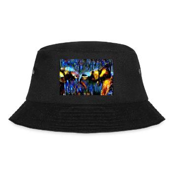 help for elephants 15 - Bucket Hat - Schwarz - Vorne - Lela (165cm)
