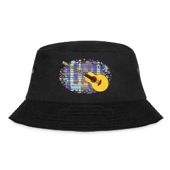 Gitarre - Bucket Hat - Schwarz - Vorne - Lela (165cm)