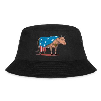 Ecki the cow - Bucket Hat - black - Front - Lela (165cm)