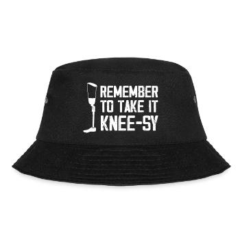 Remember to take it kneesy Design - Bucket Hat - black - Front - Lela (165cm)