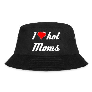 J’aime les mamans chaudes J’aime les mamans les hommes les papas - Bob - noir - Devant - Lela (165cm)