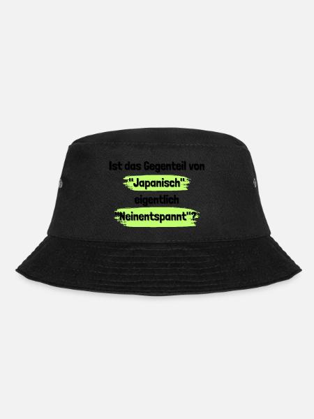 Japanisch Neinentspannt - Bucket Hat - Schwarz
